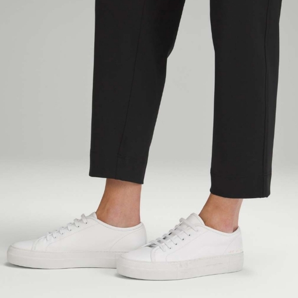 Lululemon Tapered-Leg Mid-Rise Pant 7/8 Length Luxtreme Size L BLACK - Picture 5 of 11